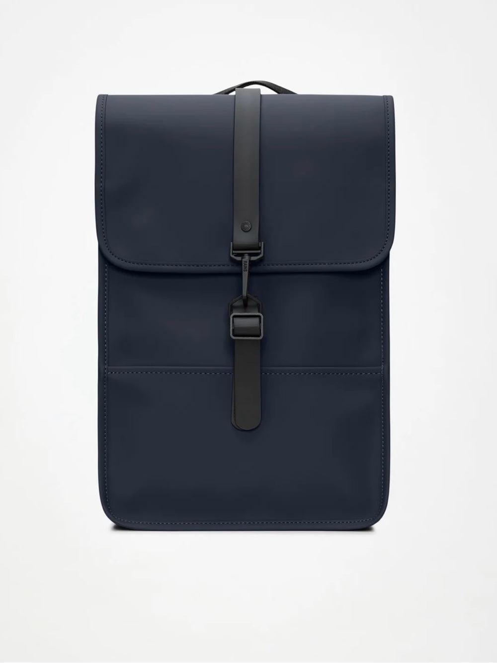 RAINS Navy Blue Water-Proof Backpack Mini